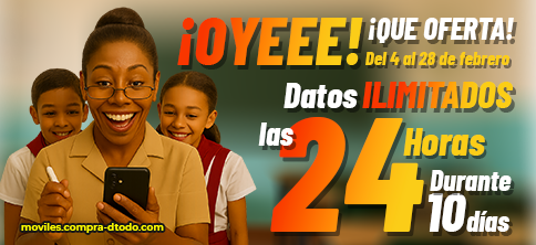 INTERNERT ILIMITADO 24 HORAS X 10 DÍAS. 