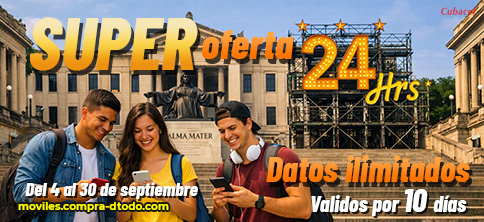 Datos ilimitados 24 horas durante 10 días